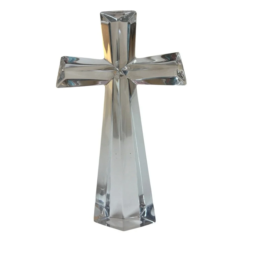 Crystal Cross Modern Design 24% Lead Bohemian Crystal